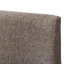 Wholesale Interiors Nexus Upholstered 2pc Arm Chair Set -Walnut/Gravel