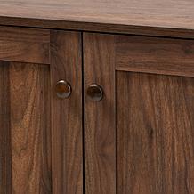 Wholesale Interiors Nissa Wood 2-Door Shoe Storage Cabinet