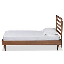 Wholesale Interiors Ryo Walnut Finished Wood Twin Size Platform Bed