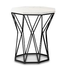 Wholesale Interiors Venedict Modern and Contemporary Black End Table