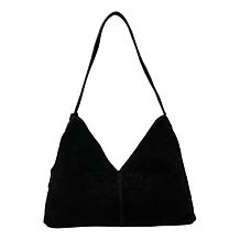 Wildflower Genuine Suede or Haircalf Leather V Hobo