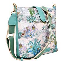 Wildflower Parisian Toile Bucket Crossbody Bag