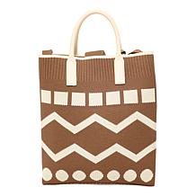 Wildflower Small Knit Crossbody Tote with Tassel