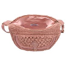 Wildflower Straw Montana Crossbody Hobo with Adjustable Strap