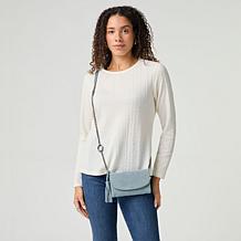 Wildflower Suede Organizer Phone Crossbody