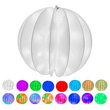 Winter Lane 18" RGB Holiday Foldable Orb with Toppers
