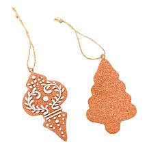 Winter Lane 4.5" Gingerbread Ornaments 6-piece Set