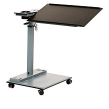 WiseLift Black Standing Desk/Overbed Table with USB Ports