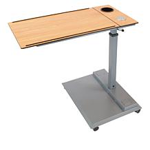 WiseLift Natural Standing Desk/Overbed Table with USB Ports