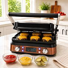 Wolfgang Puck 1700W 5-in-1 Grill, Griddle and Panini Maker