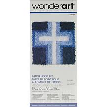 Wonderart 12" x 12" Latch Hook Kit - Cross of Light