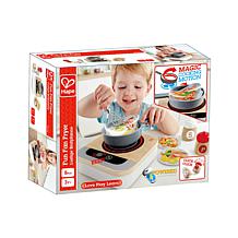 Wooden Fun Fan Fryer Kitchen Accessory 7 Piece Playset