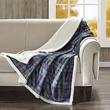 Woolrich Brewster Oversized Mink to Berber Heated Throw Oversized M...