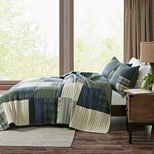 Woolrich Mill Creek Oversized Cotton Quilt Set - King/Cal King