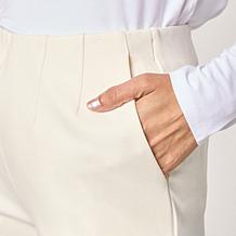 WynneCollection Dart Detail Straight-Leg Pant