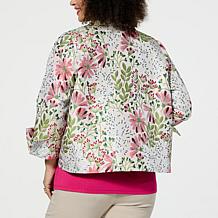 WynneCollection Floral Jacquard Topper