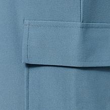 WynneCollection Luxe Crepe Clean Cargo Straight Pant