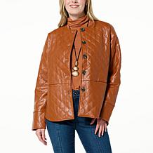 WynneCollection Quilted Faux Leather Topper