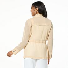 WynneLayers Chiffon Utility Jacket