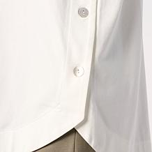 WynneLayers Cotton Curved Hem Button-Down Shirt