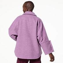 WynneLayers Dolman Sleeve Melton Jacket