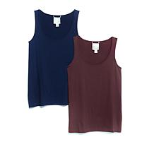 WynneLayers Essentials 2-pack Scoop-Neck Layering Tanks