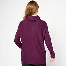WynneLayers Kiss of Cashmere Drawstring Cowl Neck Sweater