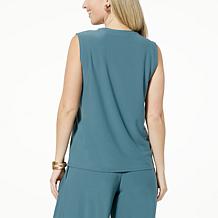 WynneLayers Luxe Crepe Crew Neck Tank