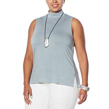 WynneLayers Mock-Neck Sleeveless Top