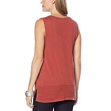 WynneLayers Ottoman Stitch Detail Sweater Knit Tank