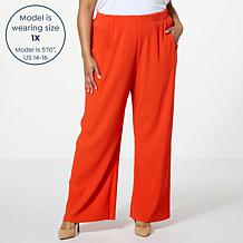 WynneLayers Pleated Knit Pull-On Pant