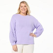 WynneLayers Pullover Sweater with Removable Cowl Neck
