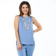 WynneLayers Smooth Operator Scuba Knit Tank