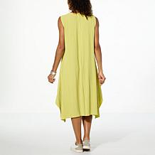 WynneLayers Summer Plisse Knit Sleeveless Dress