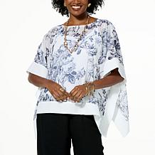 WynneLayers x Anna Griffin Collaboration Printed Chiffon Poncho