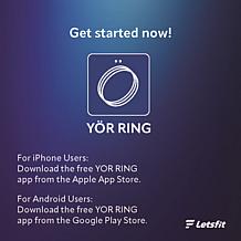 YoR by Letsfit TM11 Smart Ring Bundle with Charging Case & Accessories