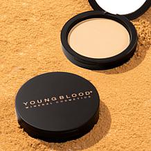 Youngblood Cosmetics Pressed Mineral Rice Powder with Luxe Brush