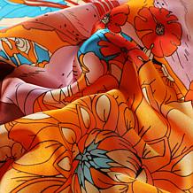 Youzey The Positano Satin Faux-Silk Scarf 