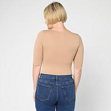 Yummie Willow V-Neck 3/4 Sleeve Shaping Tee