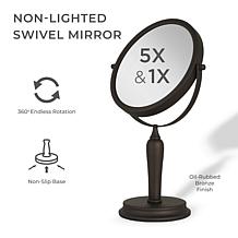 Zadro Anaheim Two-sided Vanity Swivel Mirror with 5X/1X Magnification