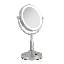 Zadro Cordless Dual-Sided Lighted Vanity Mirror w 10X/1X Magnification