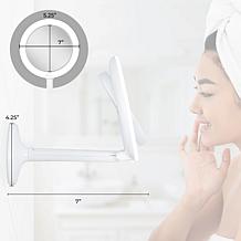 Zadro Hudson LED Adjustable Makeup Mirror with 8X/1X Magnification