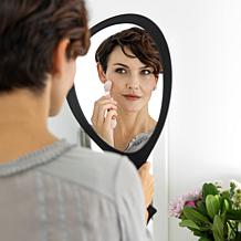 Zadro Large Teardrop Hand Held Mirror with 1X Magnification