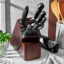 ZWILLING Pro 7-Piece Knife Block Set with Bonus Sharpener