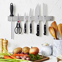 Zwilling Pro 7-Piece Knife Set with 17.5" Stainless Magnetic Bar