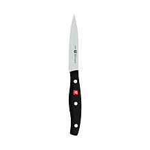 KitchenAid Classic Serrated Utility Knife with Custom Fit Blade Cover, 8  inch, Sharp Kitchen Knife, High Carbon Japanese Stainless Steel Blade, Black