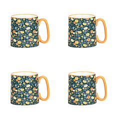 10 Strawberry Street Bella Autumn Twilight, Set of 4