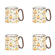 10 Strawberry Street Bella Harvest Berry Pumpkins, Set of 4