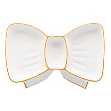 10 Strawberry Street Gold Bow Sectioned Serving Platter