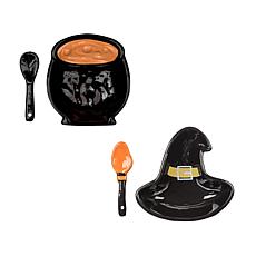 10 Strawberry Street Witchy Dip Serving Set, Dip Bowl & Spreader
